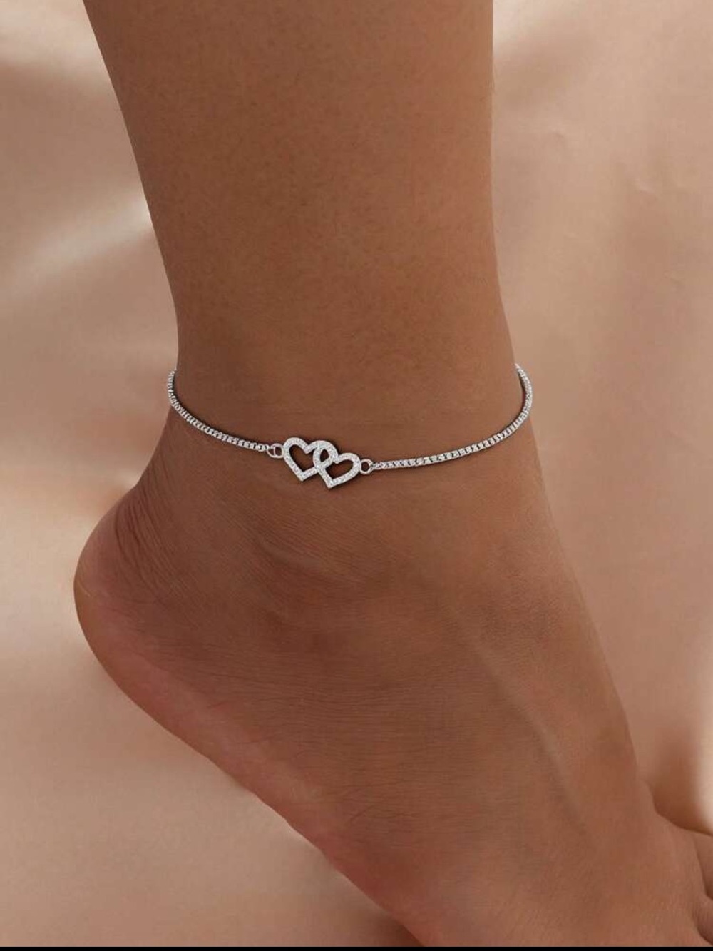 Silver anklet